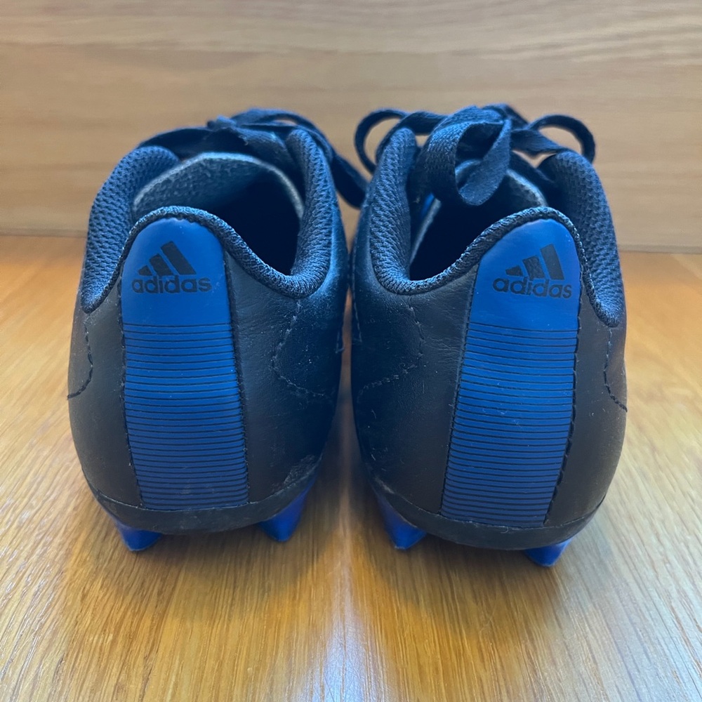 Adidas VII FG Black and Blue Junior Soccer Cleat - Picture 3 of 8